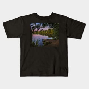 A  Lakeside Evening Kids T-Shirt